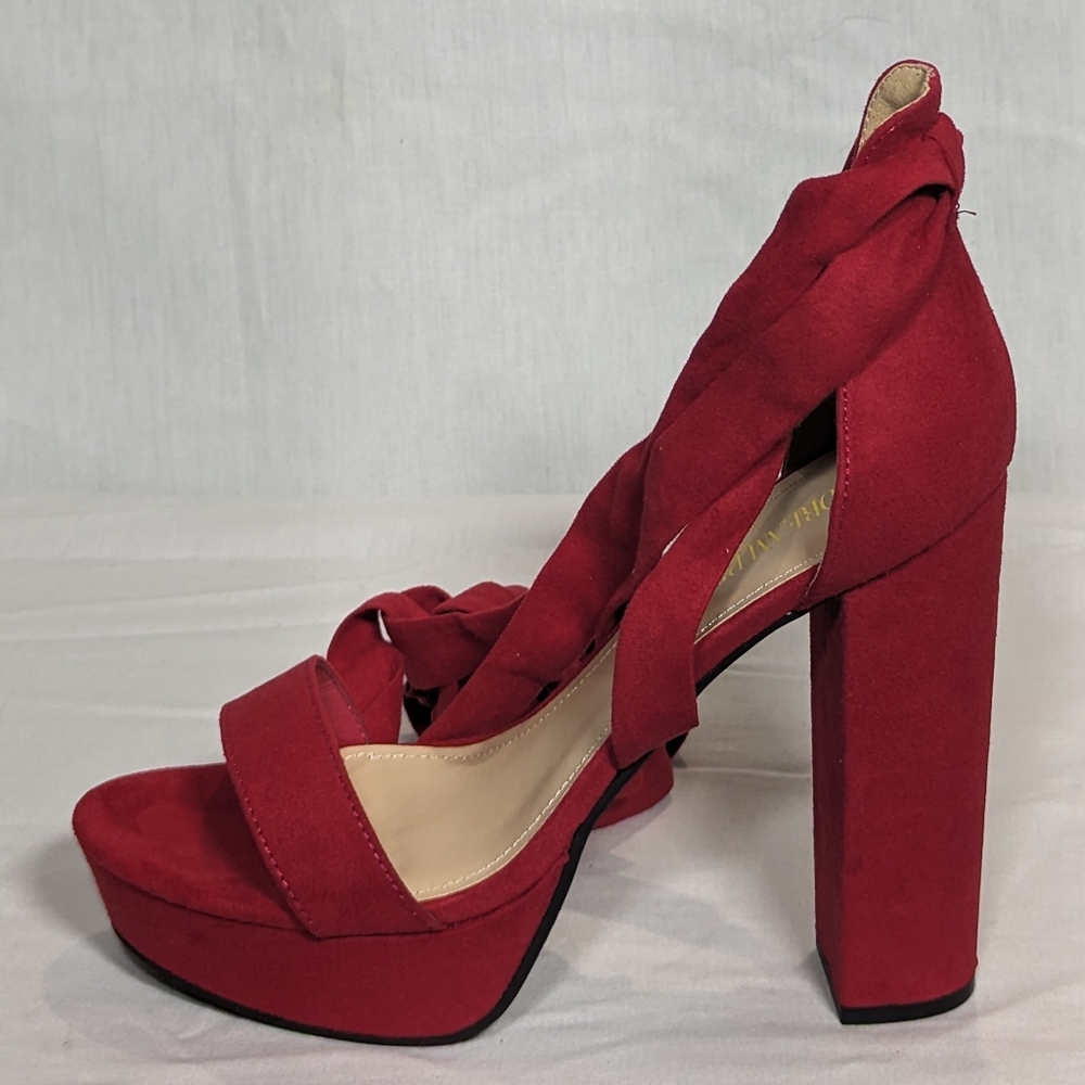NEW Dream Pairs Womens High Heels Chunky Block Platform Strappy Gladiator Sz 9